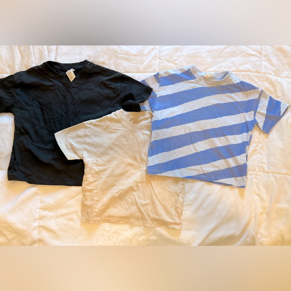 H&M 100% Cotton Tees 3 Pack